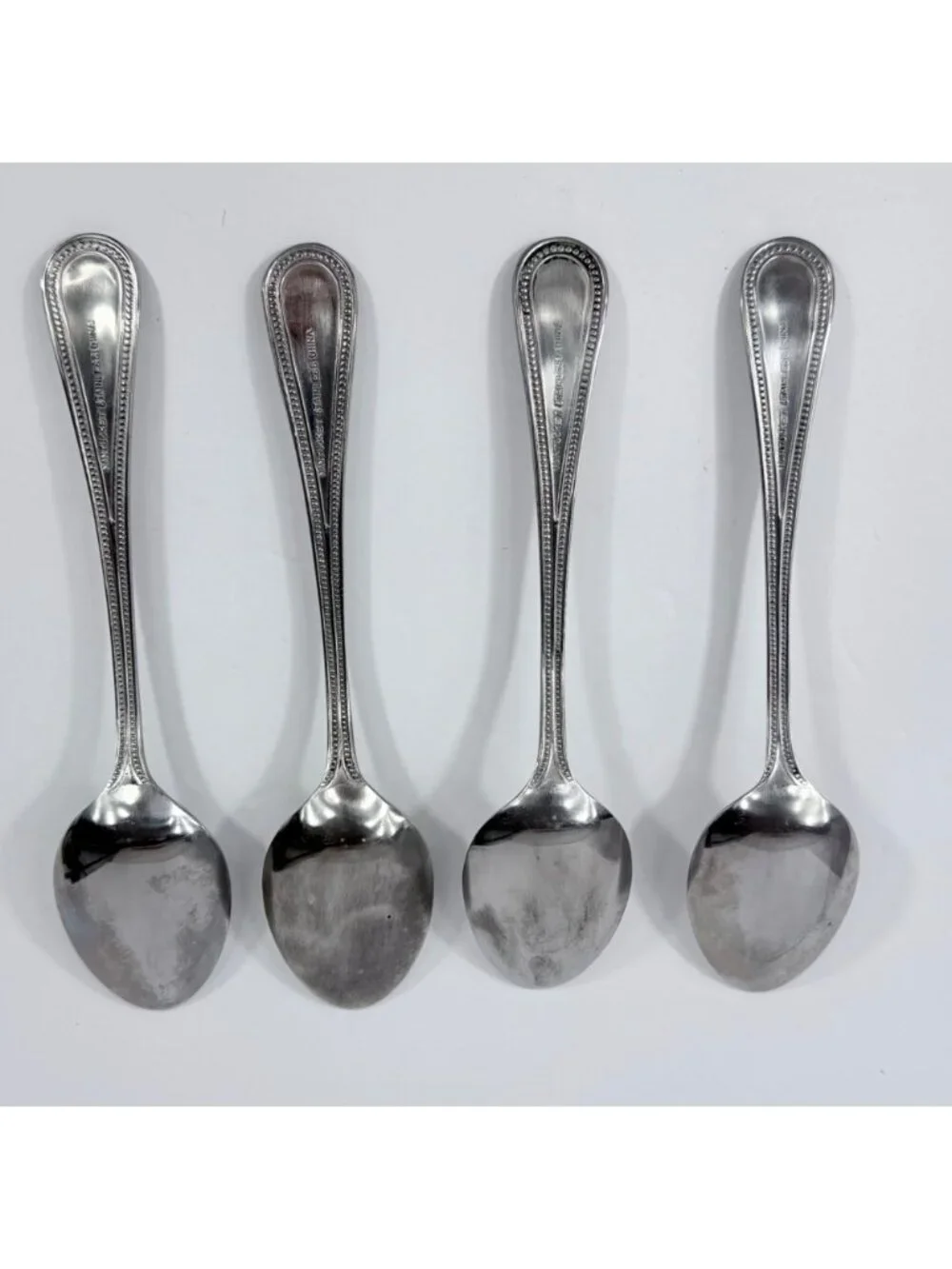 Set Of 4 Nantucket Distributing Christmas Tree Shops Stainless Steel Tablespoons